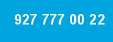 927 777 00 22